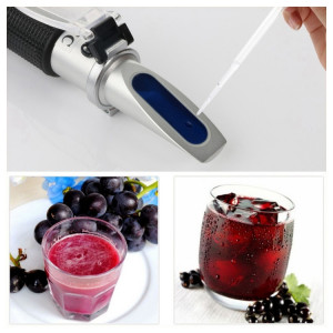 RZ121 Alcool Réfractomètre Création de vin Sucre de sucre de raisin 0 ~ 25% Concentration d'alcool 0 ~ 40% Brix Testoter Mètre ATC Handheld Tool SH23521923-20