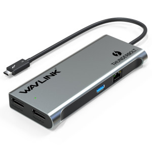 WAVLINK WL-UTD05 Extension multifonction 4 en 1 Type-C vers DP Connecteur Thunderbolt 3 Transfert 4K SW4661369-20