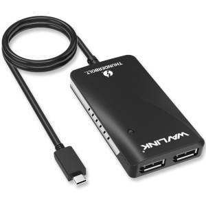 WAVLINK WL-UTA01D Type-C Thunderbolt 3 vers double adaptateur DisplayPort convertisseur séparateur SW46681146-20