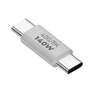 Adaptateur de transmission USB 3.1 Type-C vers Type-C 40 Gbit/s 8K Charge 140 W 5 A, Spécification : Type-C mâle vers mâle SH01011790-20