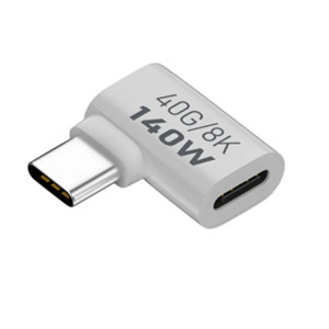 Adaptateur de transmission USB 3.1 Type-C vers Type-C 40 Gbit/s 8K Charge 140 W 5 A, Spécifications : Courbure latérale type C mâle vers femelle SH01051261-20
