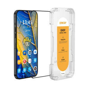 Pour Motorola Moto G54 ENKAY, installation facile, Film complet en verre de silicium à haute teneur en alumine SE71011719-20