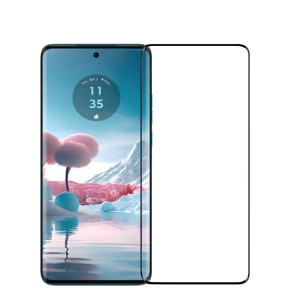 Pour Motorola Moto Edge 40 Neo MOFI 9H Film de verre trempé à pliage à chaud 3D (noir) SM601A746-20