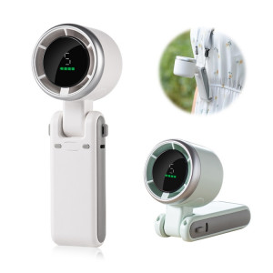 ENKAY Hat-Prince 3600mAh Batterie Max 8H Temps de refroidissement Ventilateur Turbo à col pliable avec affichage numérique (Blanc) SE101A129-20