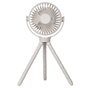 WX1020 Portable ventilateur d'été Flexible trépied poulpe bébé poussette ventilateur de bureau (blanc) SH401D527-20