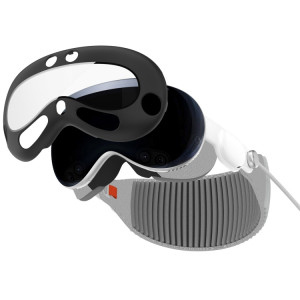 Pour Apple Vision Pro PC + Film renforcé housse de protection VR accessoires de lunettes (noir) SH201A1821-20