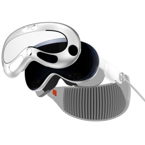 Pour Apple Vision Pro PC + Film renforcé housse de protection VR accessoires de lunettes (argent) SH201C1391-20