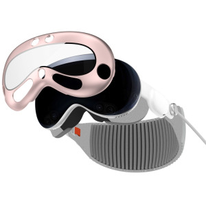 Pour Apple Vision Pro PC + Film renforcé Housse de protection VR Accessoires pour lunettes (rose) SH201D1100-20