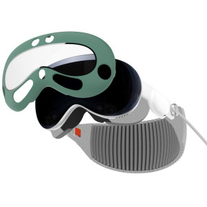 Pour Apple Vision Pro PC + Film renforcé Housse de protection VR Accessoires pour lunettes (vert) SH201E1126-20
