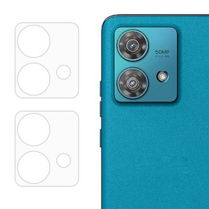 Pour Motorola Moto Edge 40 Neo 2 pièces ENKAY Hat-Prince 9H lentille de caméra arrière film en verre trempé (transparent) SE303A353-20