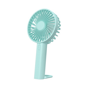 F35 avec trou de suspension ventilateur de refroidissement rechargeable ventilateur de poche puissant ventilateur de bureau 1200 mAh (bleu bébé) SH001A956-20