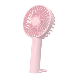 F35 avec trou de suspension ventilateur de refroidissement rechargeable ventilateur portatif puissant ventilateur de bureau 1200 mAh (rose) SH001B1094-20