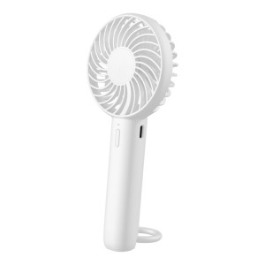S3 3 vitesses ventilateur de bureau à trou de suspension à faible bruit ventilateur de refroidissement portable rechargeable (blanc) SH501A1157-20