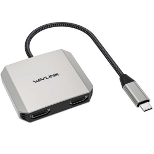 WAVLINK UHP510 Pro 87W PD Chargeur USB C vers double HD Adaptateur de moniteur 4K 60Hz SW67341810-20