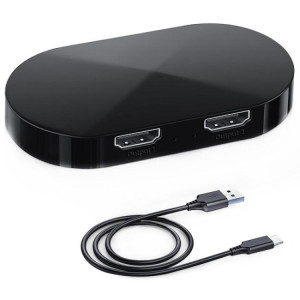 Adaptateur HDMI F12A pour deux moniteurs, répartiteur HDMI 2.0 1x2, 4K 30 Hz, 1080p, 3D, HDCP2.2, SH93021044-20