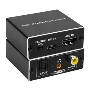 Convertisseur d'extraction audio pour haut-parleurs HDTV ARC, ARC vers prise coaxiale SPDIF 3,5 mm SH84771655-20
