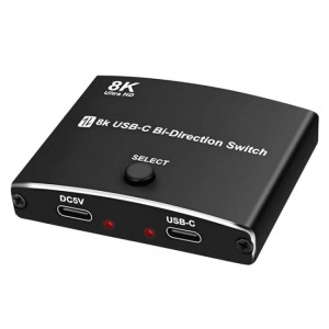 U8K1 Prise en charge de la charge rapide 100 W Commutateur bidirectionnel TYPE C USB C 40 Gbit/s Sortie vidéo 8K SH8624989-20