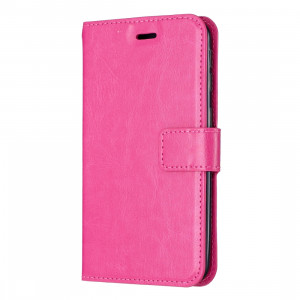 Étui en cuir à rabat horizontal avec texture pour Crazy Horse, porte-cartes et porte-cartes, cadre photo et cadre pour iPhone 11 Pro (rose) SH601D1896-20