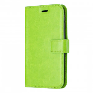 Étui en cuir à rabat horizontal pour texture Crazy Horse avec porte-cartes et fentes pour cartes et portefeuille et cadre photo pour iPhone 11 Pro Max (vert) SH602F1651-20