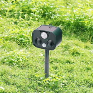 Conduite animale solaire capteur PIR étanche jardin extérieur Anti-chat chien lecteur d'alarme solaire ultrasonique SH38291871-20