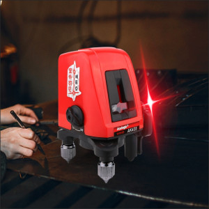 AK435 NIVEAU LASER 3D Auto Nivelant 2 Lasers Lasers Horizontal Vertical Lasers Niveau 360 Trépied Mini Niveaux laser SH4280569-20