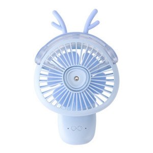 Ventilateur à jet d'eau d'humidification de dessin animé de mini-ventilateur de bureau pliant (bleu) SH401A1521-20