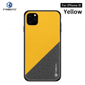 PINWUYO Étui de protection antidérapant pour PC et TPU pour iPhone 11 Pro (jaune) SP704B938-20