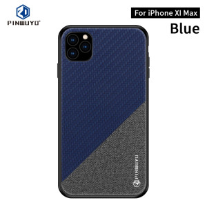 PINWUYO Étui de protection anti-choc pour PC et TPU, série Honors, pour iPhone 11 Pro Max (bleu) SP705D1149-20