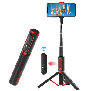 M18 Portable Selfie Stick Télécommande Support de téléphone portable (rouge) SH601A1639-20