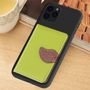 Pour iPhone 11 Pro Litchi Pattern Card Bag Support de portefeuille + Etui téléphone TPU avec fente pour carte Fonction de support de portefeuille (Vert) SH901A373-20