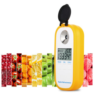 DR103 Réfractomètre numérique LCD affichage Brxi fruit à jus de fruit compteur de sucre Réfractomètre pour Dextran Fructose Glucose Lactose Maltose SH50951940-20