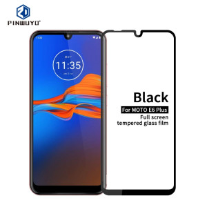 Pour Moto E6 Plus PINWUYO 9H 2.5D Film en verre trempé plein écran (noir) SP803A174-20