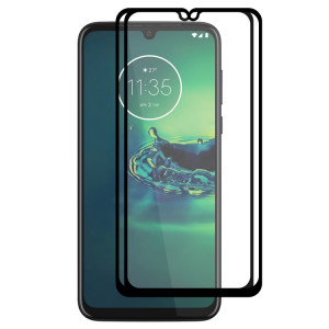Pour Moto G8 Plus 2 pièces ENKAY chapeau-prince colle complète 0.26mm 9H 2.5D Film de couverture complète en verre trempé SE45021176-20
