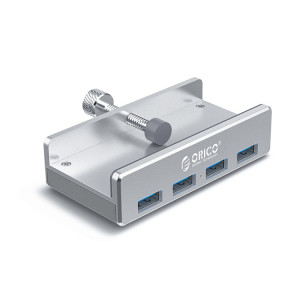 ORICO MH4PU-P en alliage d'aluminium 4 ports USB3.0 HUB de type clip (argent) SO801A1774-20