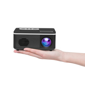 S361 Mini projecteur portable 80 lumens 320 x 240 pixels, prise en charge 1080P, prise UE (noir) SH402B977-20