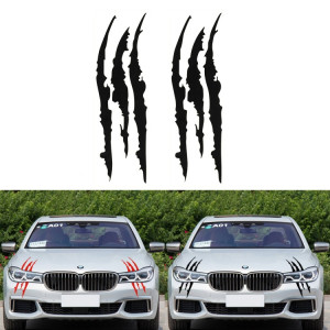 2 PCS réfléchissant autocollant de voiture Monster Scratch Stripe griffe marques auto auto phare décoration vinyle autocollant autocollants de voiture, taille: 40X12cm SH001A513-20