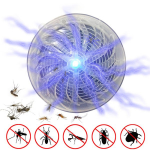 Tueur de moustiques à énergie solaire tueur d'insectes à la maison, lampe à lumière UV, répulsif anti-moustique intérieur extérieur SH51921102-20