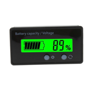 GY-6S 12V compteur de puissance de batterie au plomb indicateur de capacité de batterie au Lithium testeur d'affichage voltmètre en pourcentage SH2424409-20