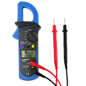 ANENG ST201 Testeur d'instrument de mesure de tension et de courant multimètre à pince numérique AC et DC (bleu) SA301A19-20