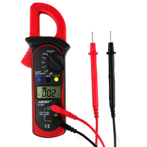 ANENG ST201 Testeur d'instrument de mesure de tension et de courant multimètre à pince numérique AC et DC (rouge) SA301B1003-20