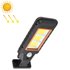 120 COB lampe solaire à induction de corps de lampe murale LED éclairage extérieur étanche lampe de rue (bord orange) SH303A421-20