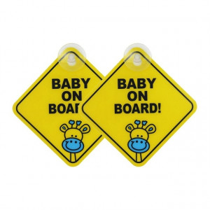 Autocollant de voiture de 20 PCS BÉBÉ À BORD Avertissement Signe Safty Vinyle Autocollant Style 1 SH7501629-20