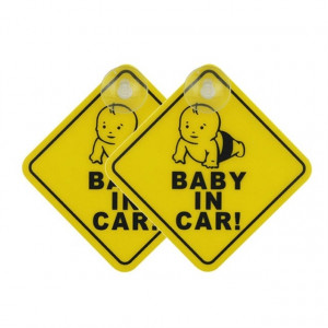 Autocollant de voiture de 20 PCS BÉBÉ À BORD Avertissement Signe Safty décalque vinyle Style 2 SH7502194-20