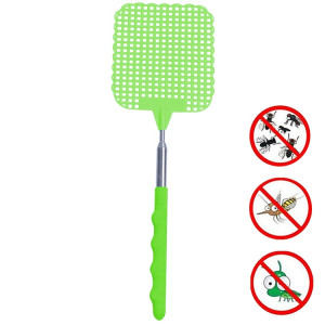Tapette à mouches en plastique rétractable créative Fournitures d'été Tapette à moustiques (vert) SH501D628-20
