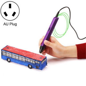 Stylo d'impression 3D de jouets éducatifs pour enfants RP800A, type de prise: prise AU (violet) SH601C1304-20