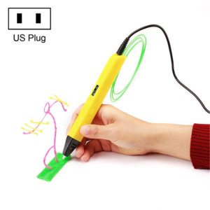 Stylo d'impression 3D de jouets éducatifs pour enfants RP800A, type de prise: prise américaine (jaune) SH602A563-20