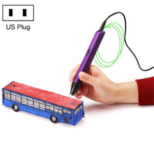 Stylo d'impression 3D de jouets éducatifs pour enfants RP800A, type de prise: prise américaine (violet) SH602C197-20