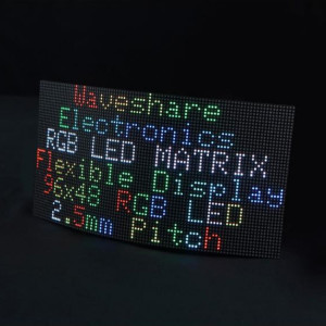 Panneau matriciel LED couleur RVB flexible Waveshare, pas de 2,5 mm, 96 x 48 pixels, PCB pliable à luminosité réglable SW08571772-20