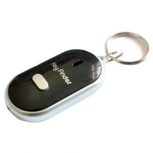 Mini LED Whistle Key Finder Clignotant Bip à Distance Perdu Keyfinder Locator Porte-clés pour enfants (noir) SH301D896-20