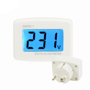 Voltmètre numérique LCD LCD LCD Voltmètre Plug-Type-Type-Compteur électrique (UE Plug 220V) SH901A1686-20
